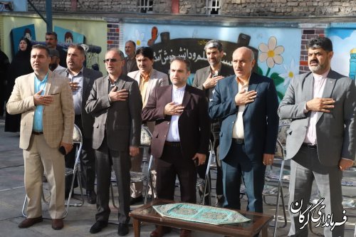 گزارش تصویری || زنگ آغاز مدارس توسط فرماندار شهرستان گرگان به صدا در آمد