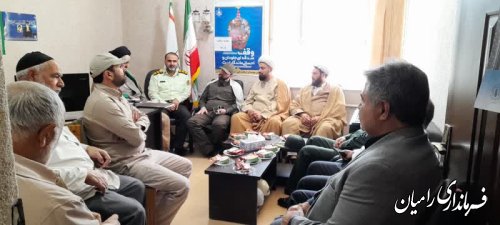 دیدار سرپرست فرمانداری رامیان با رئیس اداره اوقاف شهرستان