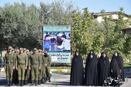 سخنرانی فرماندار علی آباد کتول در مراسم صبحگاه مشترک نیروهای انتظامی