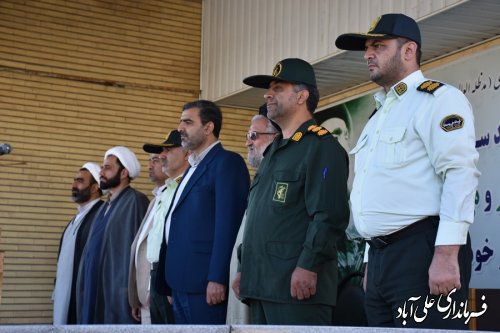سخنرانی فرماندار علی آباد کتول در مراسم صبحگاه مشترک نیروهای انتظامی