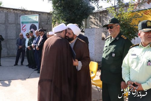 صبحگاه مشترک نیروهای نظامی و انتظامی در ستاد فرماندهی انتظامی گالیکش برگزار شد