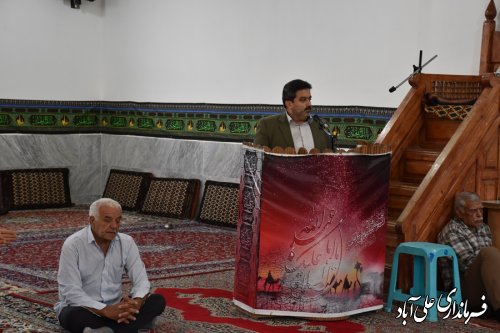 با حضور فرماندار علی آباد کتول میز خدمت در روستای بلوک غلام برگزار شد