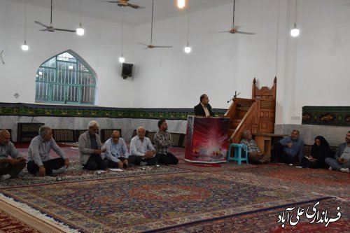 با حضور فرماندار علی آباد کتول میز خدمت در روستای بلوک غلام برگزار شد