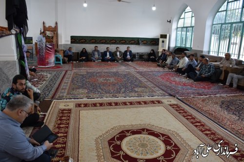 با حضور فرماندار علی آباد کتول میز خدمت در روستای بلوک غلام برگزار شد
