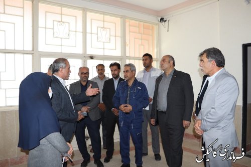 بازدید مشترک فرماندار گالیکش و مدیرعامل شرکت سیمان پیوند گلستان از مدارس شهر صادق‌آباد و روستای ینقاق