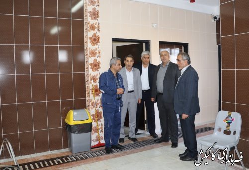 بازدید مشترک فرماندار گالیکش و مدیرعامل شرکت سیمان پیوند گلستان از مدارس شهر صادق‌آباد و روستای ینقاق