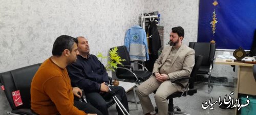 دیدار و ملاقات حضوری مردم در زمینه های مختلف با فرماندار شهرستان رامیان