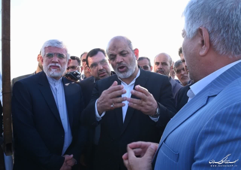 بازدید وزیر کشور از سد آقدکش