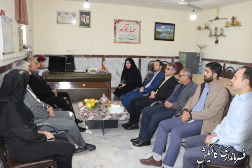 دیدار فرماندار و فرمانده سپاه گالیکش با رئیس و کارکنان اداره ورزش و جوانان شهرستان