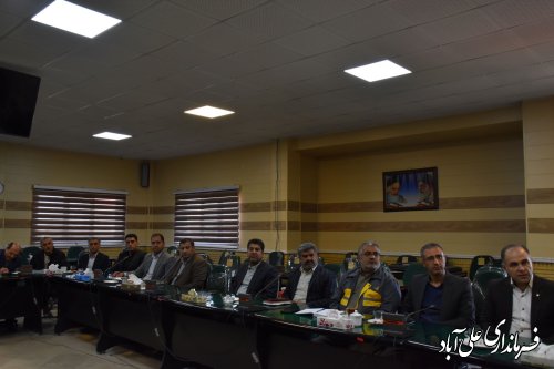 برگزاری جلسه هماهنگی ستاد راهیان نور شهرستان با حضور فرماندار علی آباد کتول