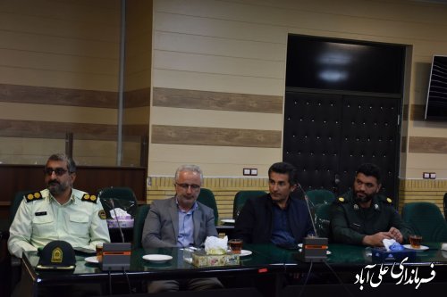 برگزاری جلسه هماهنگی ستاد راهیان نور شهرستان با حضور فرماندار علی آباد کتول