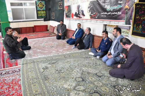 بازدید فرماندار علی آبادکتول به همراه مسئول قرارگاه پیشرفت و آبادانی سپاه نینوای گلستان از روستای خاک پیرزن