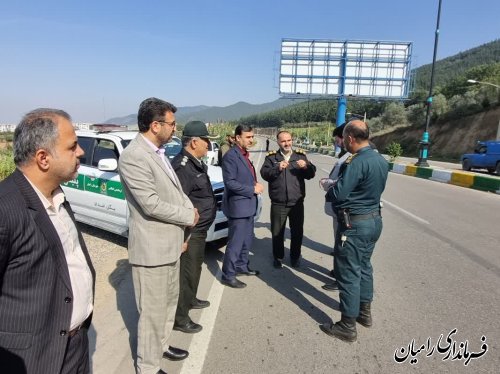 اجرای طرح مقابله با قاچاق کالا، قرارگاه «شهید مزروعی» در شهرستان رامیان