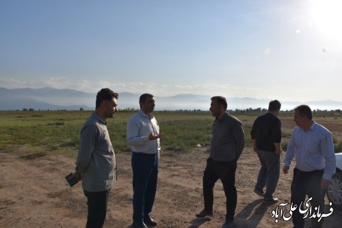 بازدید میدانی فرماندار علی آبادکتول از روستاهای آزادتپه ، قره بلاغ و مارانکلاته