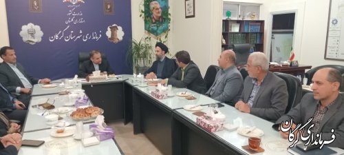 فرماندار شهرستان گرگان با رئیس دانشگاه منابع طبیعی و علوم کشاورزی گرگان دیدار کرد