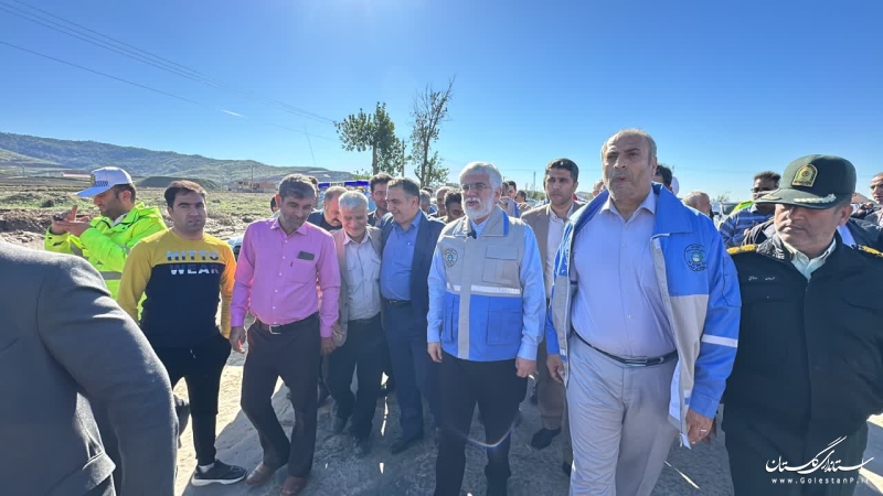 بازدید استاندار گلستان از مناطق سیل‌زده گالیکش 