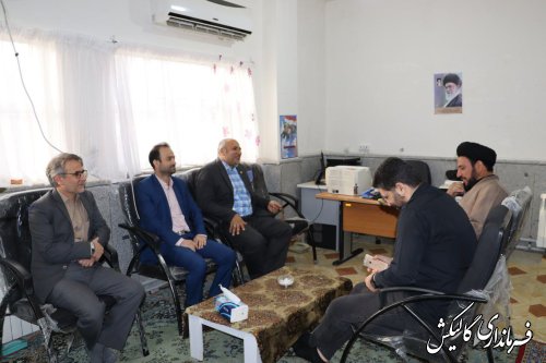 بازدید سرزده فرماندار گالیکش از ادارات تبلیغات اسلامی و بهزیستی شهرستان