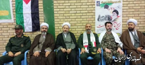 نمایش اقتدار با حضور بسیجیان شهرستان رامیان رقم خورد