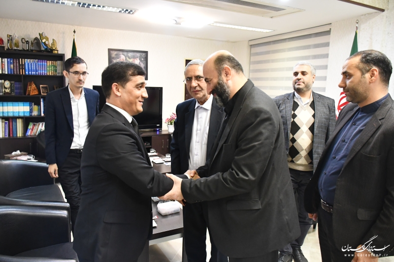 سرکنسول کشور ترکمنستان با معاون سیاسی، امنیتی و اجتماعی استاندار گلستان دیدار کرد