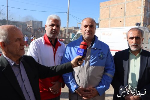 بیست‌وپنجمین مانور سراسری زلزله و ایمنی در مدرسه شهید کریمی گالیکش برگزار شد