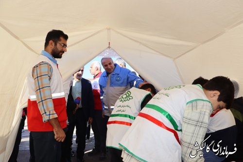بیست‌وپنجمین مانور سراسری زلزله و ایمنی در مدرسه شهید کریمی گالیکش برگزار شد