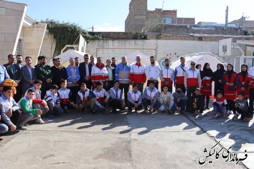 بیست‌وپنجمین مانور سراسری زلزله و ایمنی در مدرسه شهید کریمی گالیکش برگزار شد