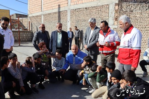 بیست‌وپنجمین مانور سراسری زلزله و ایمنی در مدرسه شهید کریمی گالیکش برگزار شد