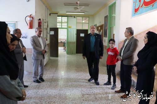 بازدید فرماندار شهرستان از آموزشگاه استثنایی شهید نقدی‌پور گالیکش