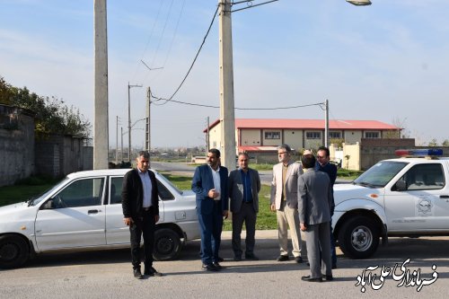 بازدید میدانی اعضای شورای ترافیک شهرستان با حضور فرماندار علی آبادکتول