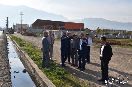 بازدید میدانی اعضای شورای ترافیک شهرستان با حضور فرماندار علی آبادکتول