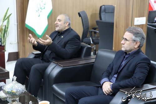 دیدار مشترک مسئول مرکز اسلامی شرق استان و امام جمعه اهل سنت ینقاق با فرماندار گالیکش