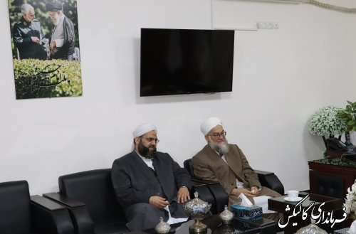 دیدار مشترک مسئول مرکز اسلامی شرق استان و امام جمعه اهل سنت ینقاق با فرماندار گالیکش