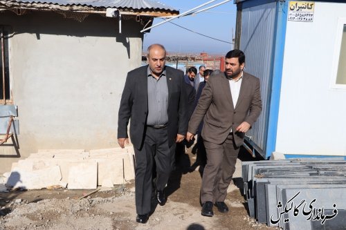 بازدید معاون وزیربهداشت و درمان و فرماندار شهرستان از پروژه بیمارستان ۹۱ تختخوابی گالیکش