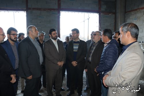 بازدید معاون وزیربهداشت و درمان و فرماندار شهرستان از پروژه بیمارستان ۹۱ تختخوابی گالیکش