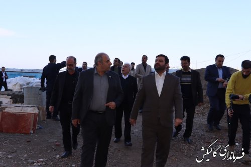 بازدید معاون وزیربهداشت و درمان و فرماندار شهرستان از پروژه بیمارستان ۹۱ تختخوابی گالیکش