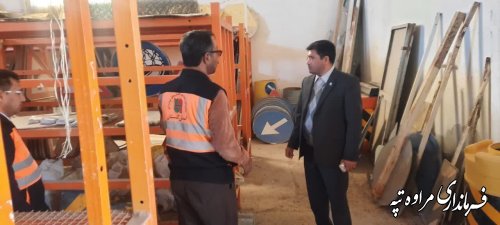 حضور فرماندار مراوه‌تپه در اداره راهداری و حمل و نقل جاده‌ای شهرستان به مناسبت روز راهدار