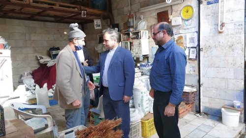 گزارش تصویری || بازدید فرماندار گرگان از بازار نعلبندان