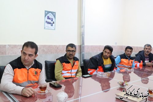 فرماندار گالیکش با سرپرست و کارکنان اداره راهداری و حمل‌و‌نقل جاده‌ای شهرستان دیدار کرد