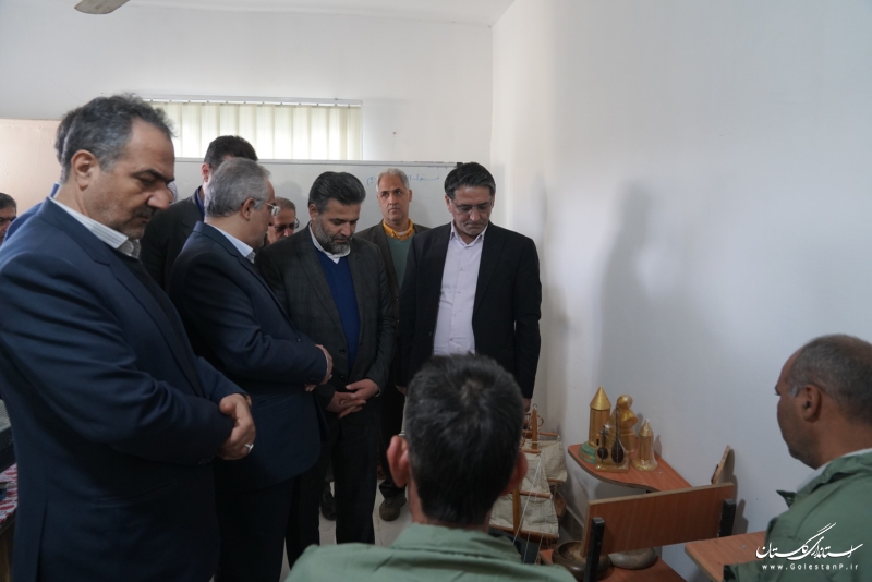 مرکز مهارت آموزی و مشاوره شغلی مددجویان زندان گنبدکاووس افتتاح شد