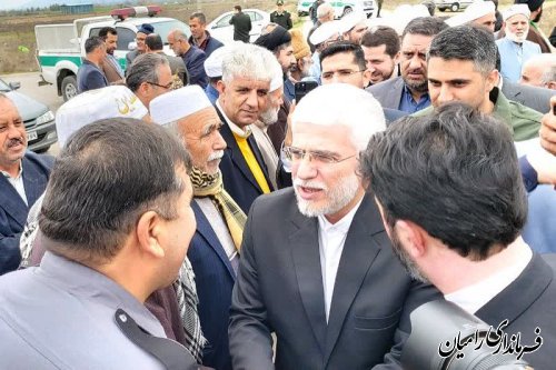 استاندار گلستان با استقبال گرم فرماندار شهرستان و مسئولان وارد شهر تاتار علیاء شد