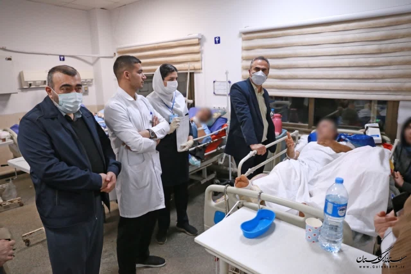 بازدید شبانه رییس دانشگاه علوم پزشکی از مرکز آموزشی درمانی ۵آذر گرگان