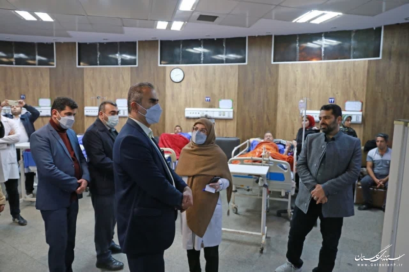 بازدید شبانه رییس دانشگاه علوم پزشکی از مرکز آموزشی درمانی ۵آذر گرگان