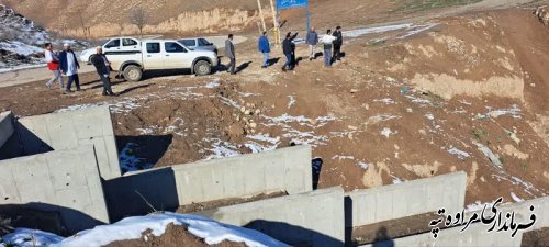 افتتاح پروژه اجرای کانال و ساماندهی خروجی آبهای سطحی جهت تثبیت قسمتی از روستای چنارلی