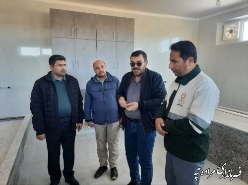 بازید فرماندار مراوه تپه از خانه هلال روستای چنارلی  