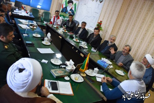 جلسه هماهنگی راهپیمایی 22 بهمن شهرستان علی آباد کتول برگزار شد