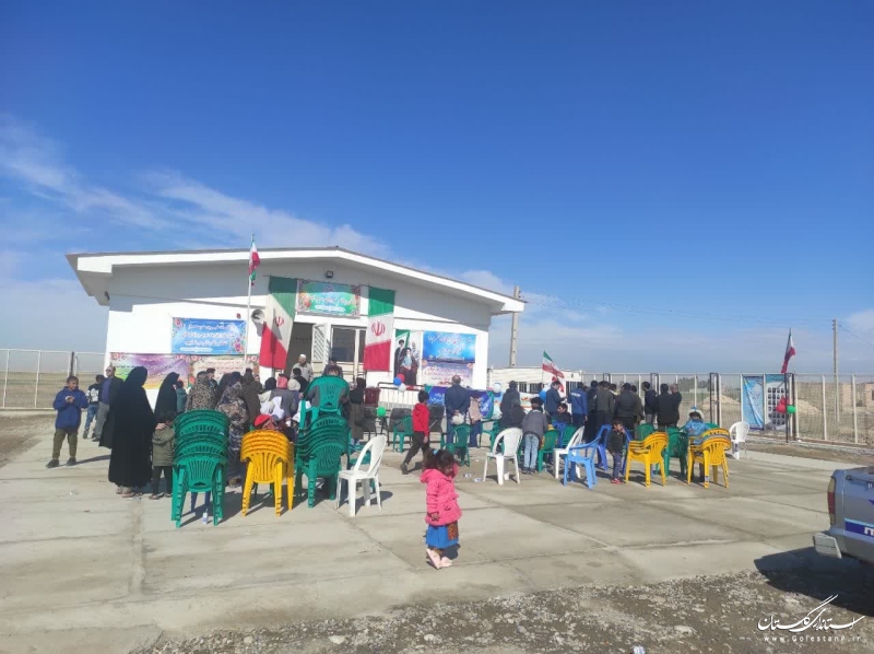 افتتاح مدرسه  2 کلاسه در روستای حسین آباد سازمان چنگیزی شهرستان گنبدکاووس