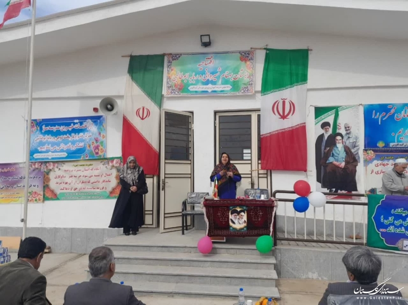 افتتاح مدرسه  2 کلاسه در روستای حسین آباد سازمان چنگیزی شهرستان گنبدکاووس