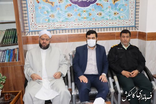  نشستی صمیمی معاون سیاسی استاندار با ائمه جمعه شیعه و سنی شهرستان گالیکش 
