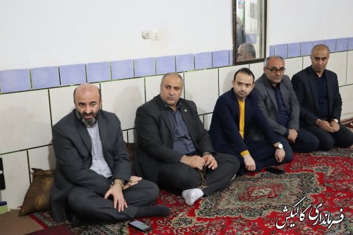معاون سیاسی استاندار گلستان و هیئت همراه با مادر شهید غلامعلی تولی دیدار کرد