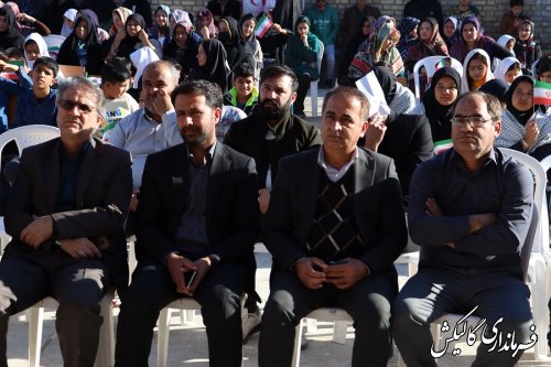 جشن انقلاب در مدرسه شهید غفاری روستای محمد آباد گالیکش برگزار شد